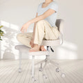 Cross Desk Chair with Lumbar Support and Height Adjustable,Desk Chair for Adults,Legged Office Chair with Wheels
