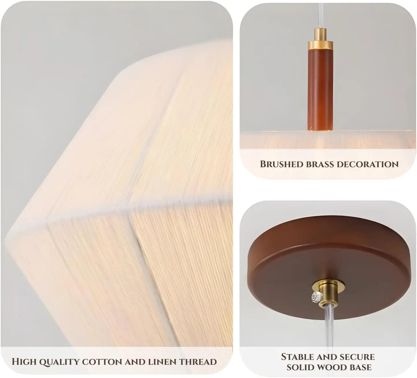 Wabi Sabi Lámpara Colgante LED de Hilo de Algodón Tejido Minimalista Candelabros Tejidos a Mano para Restaurante Sala de Estar Bar Hotel Lámpara Colgante