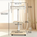 Soporte móvil para TV, soporte vertical de suelo para TV, carrito móvil para TV, carro de suelo para televisores de 26" a 75" de hasta 45 kg