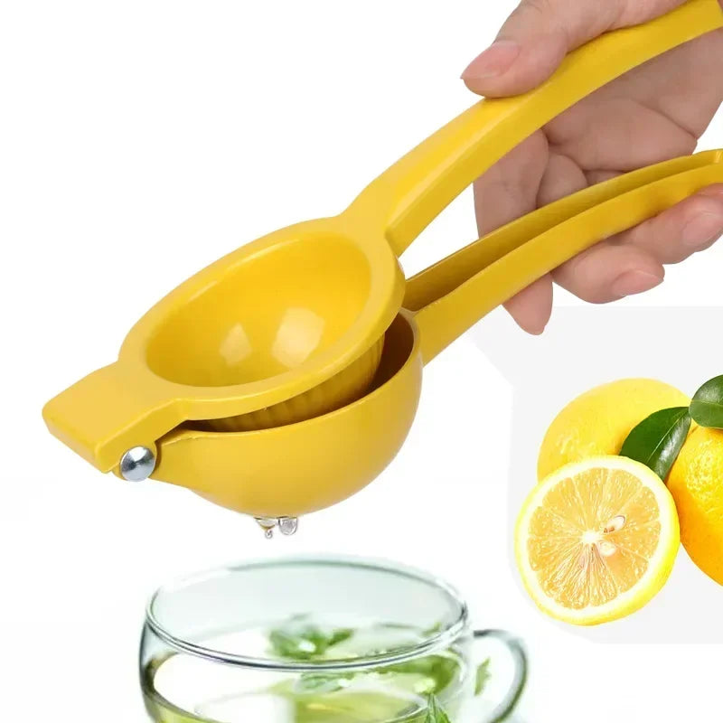 Exprimidor manual de limones de aleación de aluminio, exprimidor de naranjas a mano, mini exprimidor doméstico, clip para limones, prácticos utensilios de cocina