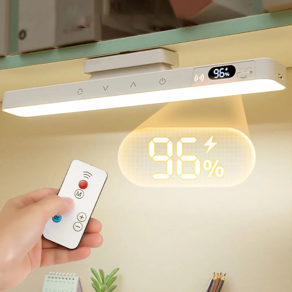 Lámpara de mesa táctil Lámpara de escritorio magnética Batería recargable incorporada para lectura Gabinete Espejo Mesita de noche Luces nocturnas recargables