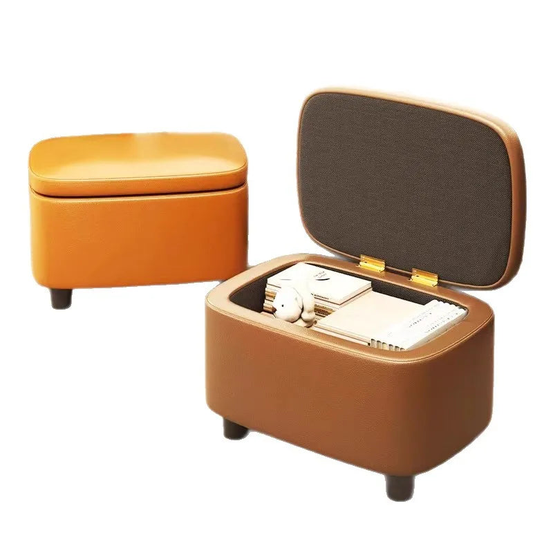 Muebles Zapateros Armario Zapatero Banqueta Zapatera Otomana Asiento Recibidor Pasillo Sala de Estar Acolchado Suave Piel Sintética