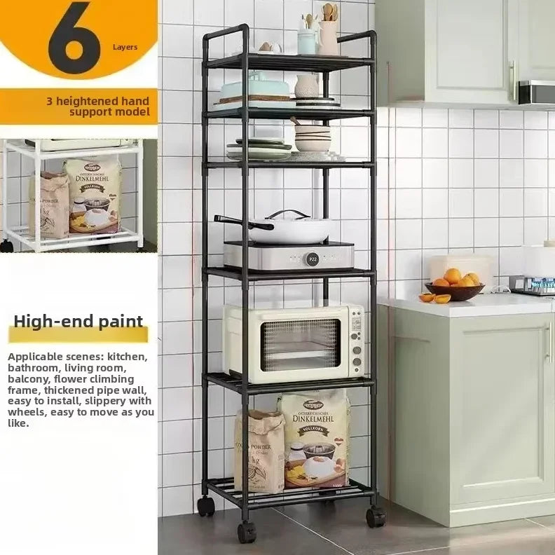 Carro de aterrizaje multifunción para horno microondas, estante de almacenamiento para instalación, organizador de baño y cocina, estante pequeño que ahorra espacio