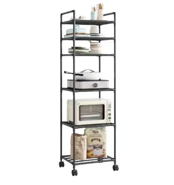 Carro de aterrizaje multifunción para horno microondas, estante de almacenamiento para instalación, organizador de baño y cocina, estante pequeño que ahorra espacio