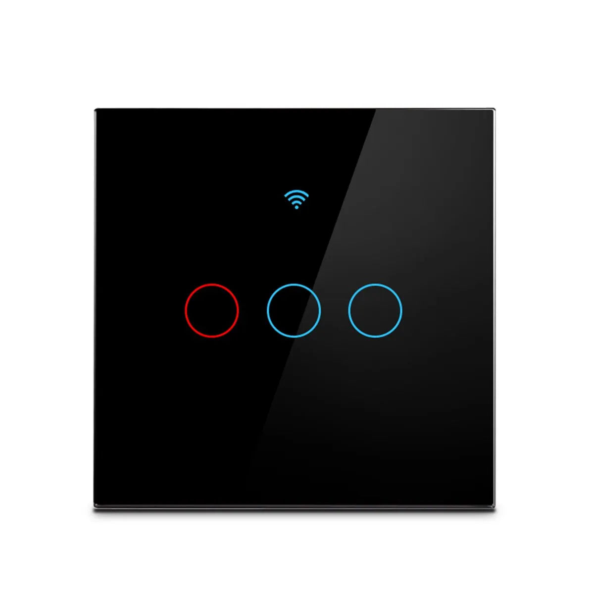 Funciona con el interruptor de luz de pared inteligente Tuya WIFI US/UE con panel táctil de vidrio y control remoto inalámbrico por voz con Alexa Google Home