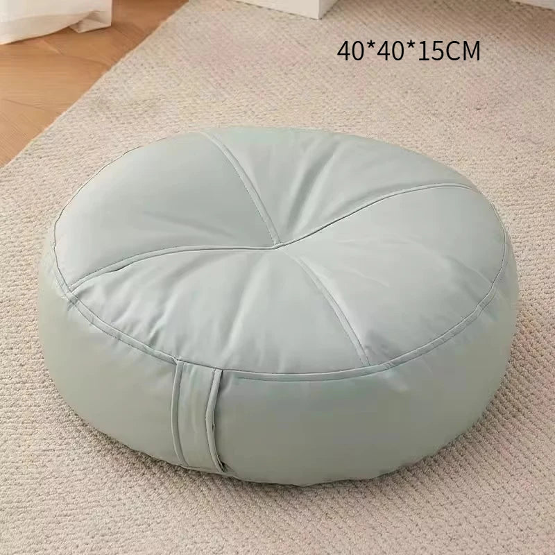 Cojín de futón, tatami, puf, cojín para mirador, cojín acolchado, almohada de cojín, banqueta pequeña, taburete bajo cuadrado redondo