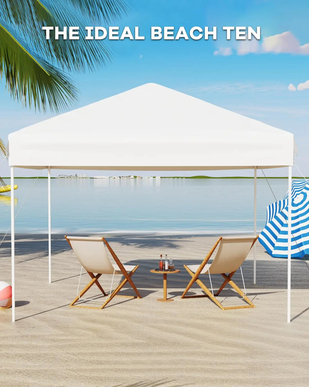 Carpa Cenador Plegable 3x3m, Refugio Instantáneo Exterior Protección UV Impermeable Parasol Con Sacos de Arena Bolsa de Transporte Para Patio Fiesta