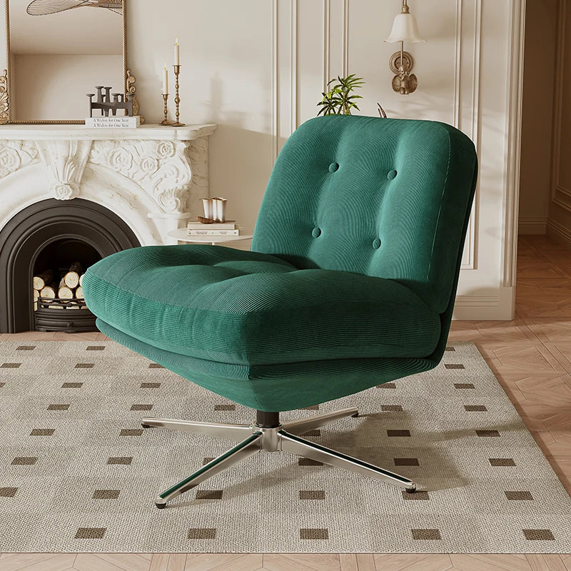 Sillón individual, lujo ligero, estilo medieval Bauhaus, sillón de ocio para sala de estar, sofá perezoso para dormitorio