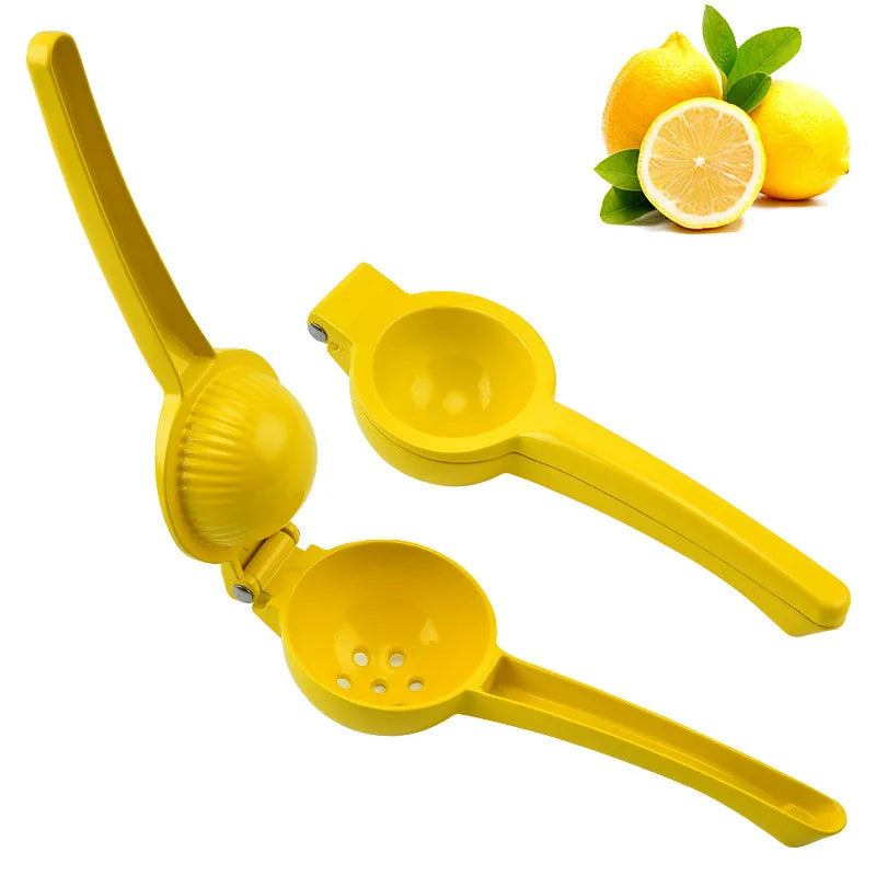 Exprimidor manual de limones de aleación de aluminio, exprimidor de naranjas a mano, mini exprimidor doméstico, clip para limones, prácticos utensilios de cocina