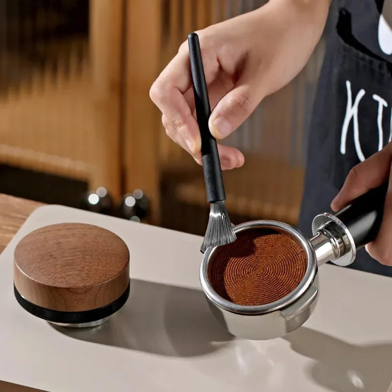 Juego de limpieza para café Cepillo de limpieza para café Cepillo para molinillo manual Cepillo para cafetera Soplado potente de globos respetuoso con el medio ambiente