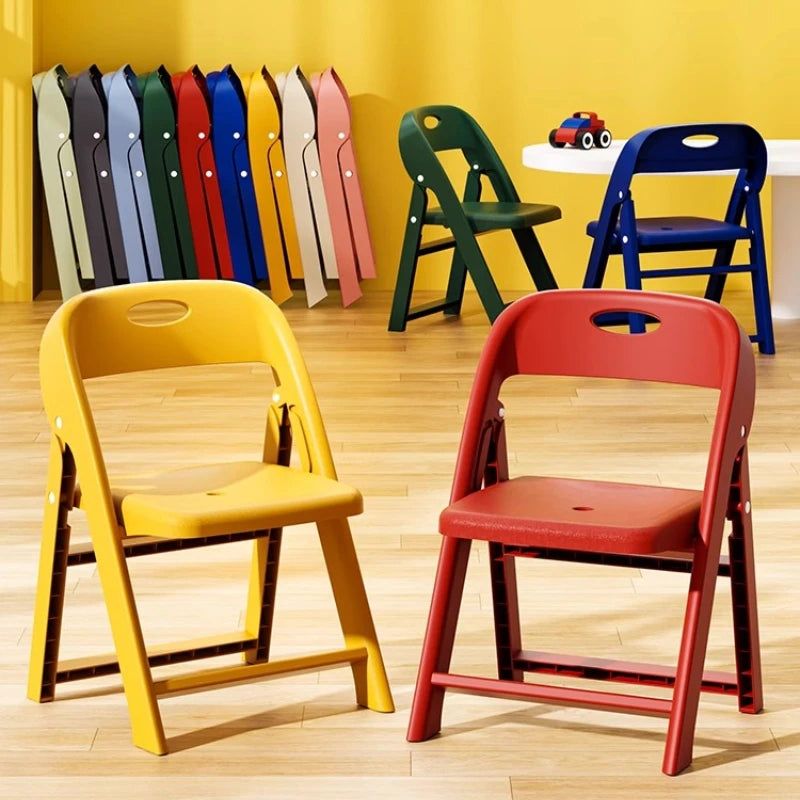 Silla para niños, asiento para bebés pequeños, respaldo plegable, taburete engrosado antideslizante, resistente y portátil, guardería, jardín de infancia, hogar
