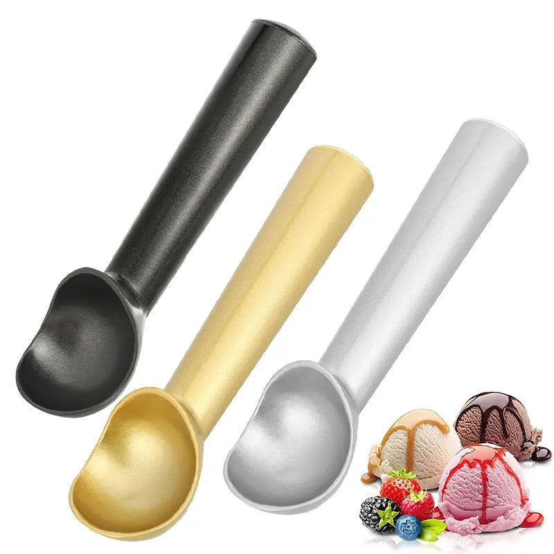 Cuchara profesional para helado, de acero inoxidable resistente, antiadherente, apta para lavavajillas