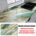 40cm New Kitchen Oil-proof Wall Stickers Self-adhesive Stain-resistant High Temperature Kitchen Countertop Protective Wallpaper