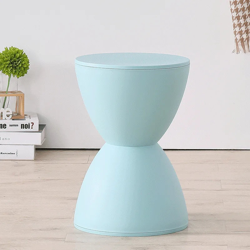 Otomanos de pasillo Muebles de salón Puf de almacenamiento minimalista Taburete reposapiés Puf para cambiar zapatos Taburete de espera de plástico grueso