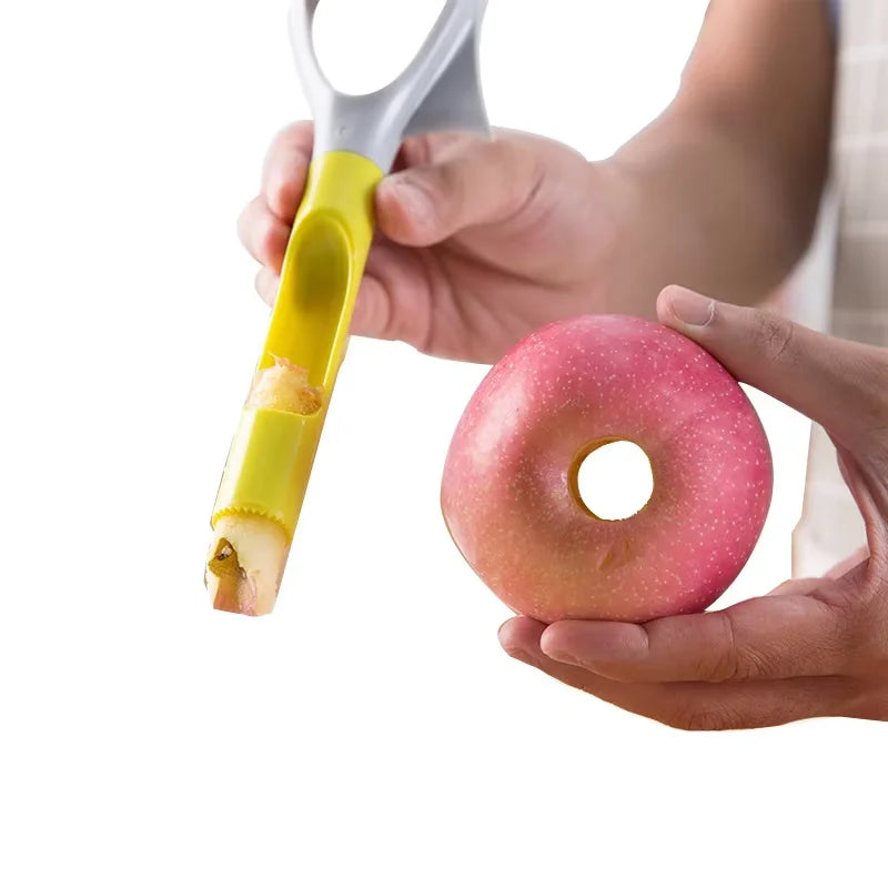Cortador de aguacate 5 en 1, triturador de aguacate multifunción, separador de aguacate con mango cómodo, descorazonador de frutas para manzanas y peras