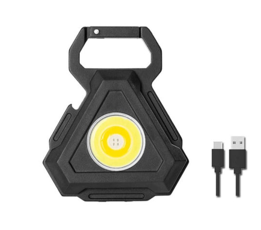 Mini luz LED USB para llavero, de aleación, para exteriores, luz nocturna de emergencia para el hogar, luz de reparación de automóviles, luz de camping