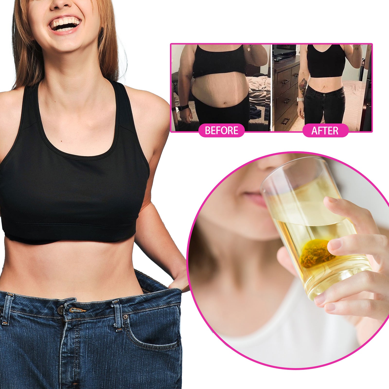Té Verde Saludable para Adelgazar, Contraer el Vientre y Reafirmar el Cuerpo