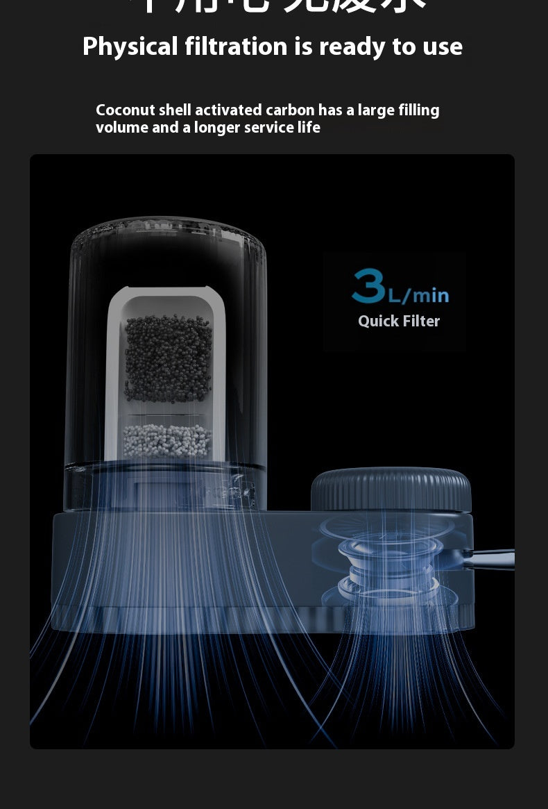 Installation-free Faucet Water Purifier Purification Direct Drink Front Filter Household One Machine Two