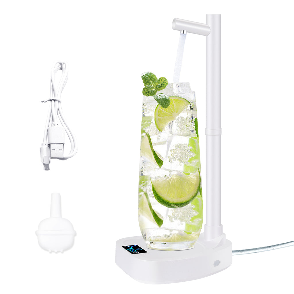 Dispensador de agua con extensión Tupe, dispensador automático de agua embotellada de escritorio, dispensador de agua recargable con soporte
