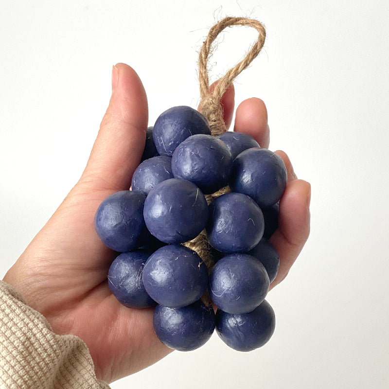 Jabón artesanal de simulación de racimo entero de uvas verdes