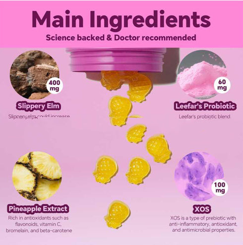 60 Gomitas Probióticas Femeninas Sabor Piña