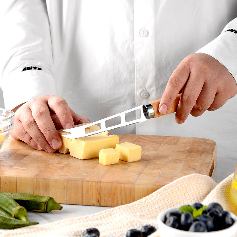 Artilugio de cocina creativo con mango de madera