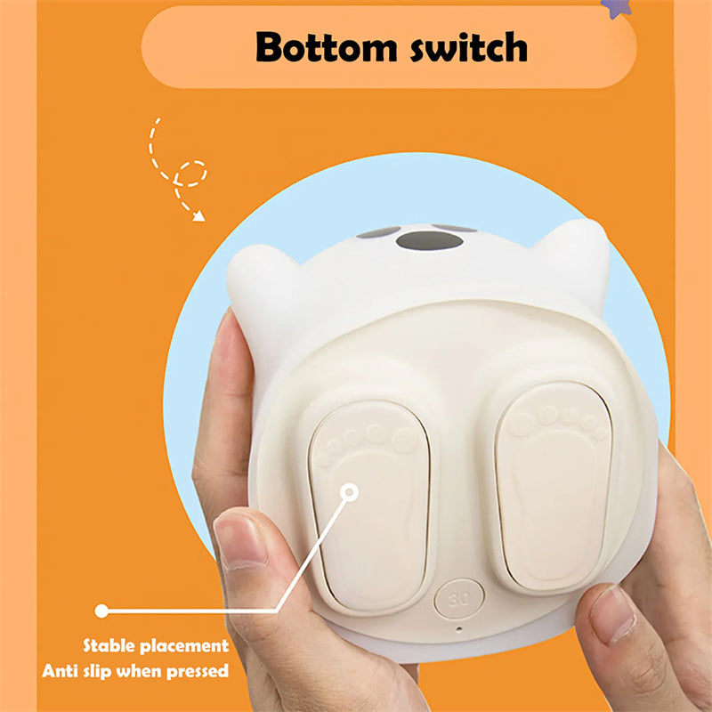 Lámpara de noche de silicona para decoración del hogar, lámpara LED con sensor táctil para mesita de noche, dormitorios de niñas, decoración de sala de estar, regalo de cumpleaños para niños, decoraciones de Halloween