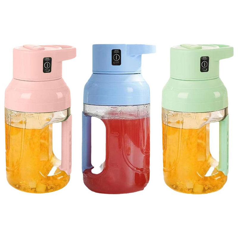 Nuevo exprimidor eléctrico de verano, portátil, de gran capacidad, 1500 ml, para zumos, recargable por USB, batidora eléctrica portátil, utensilios de cocina