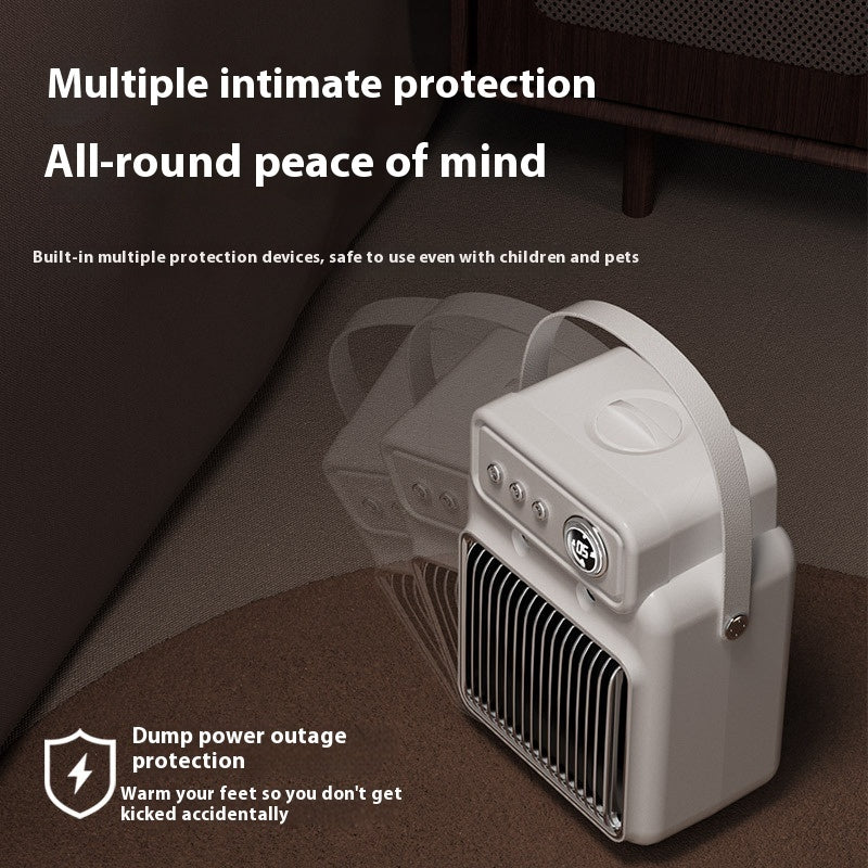 Calentador de habitación eficiente 2 en 1 de 1200 W, calentador de mesa humidificador con protección contra sobrecalentamiento, calentador de interior adecuado para oficinas