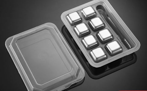 Cubitos de hielo: juego de piedras reutilizables para enfriar whisky, cubitos de hielo, rocas para enfriar, herramienta de barra de fiesta