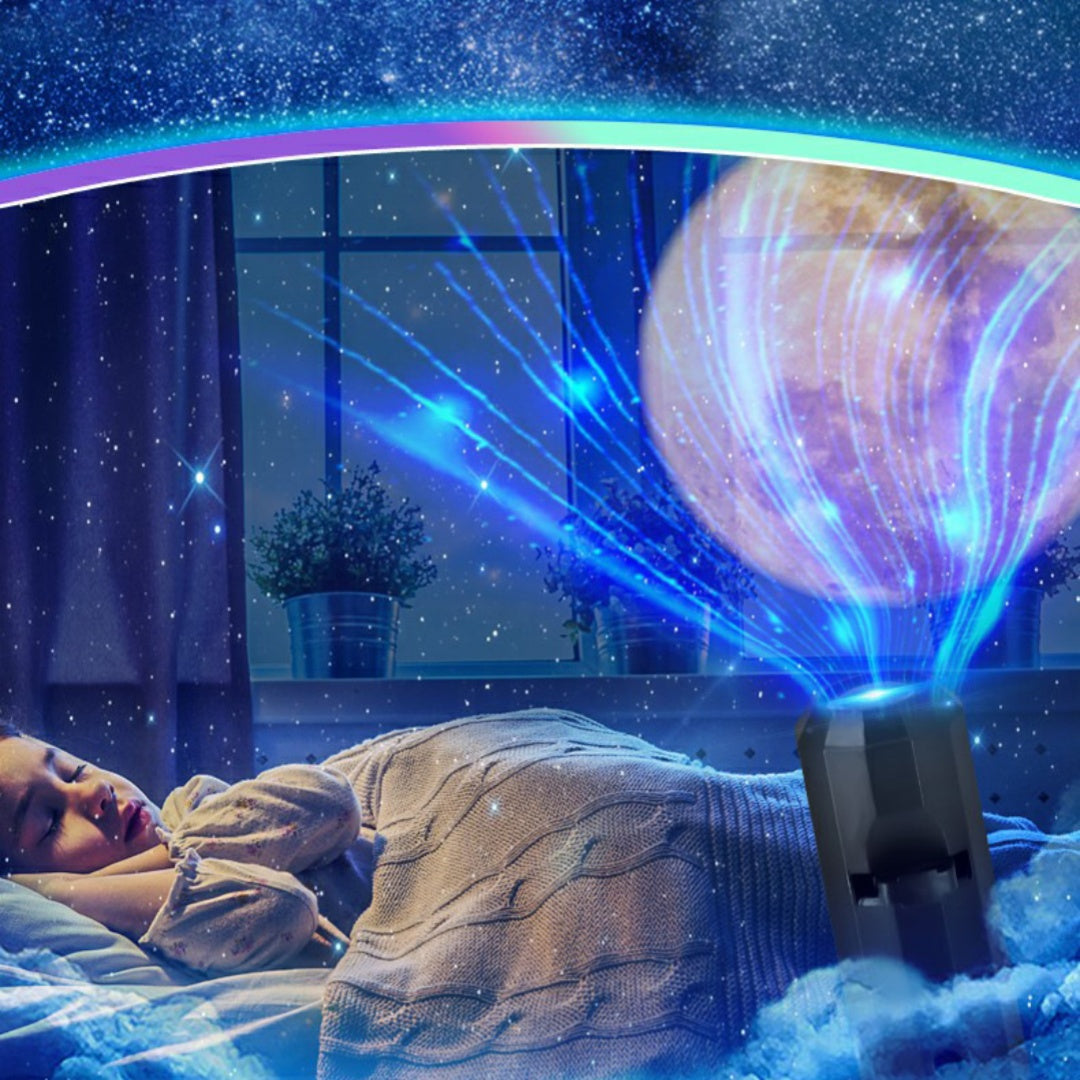 Lámpara de Proyección USB de Luna con Atmósfera Creativa