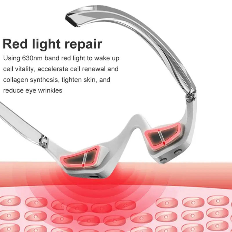 Instrumento de belleza ocular 3D Microcorriente Pulsada para Relajar los Ojos, Reducir Arrugas y Ojeras, Eliminar Bolsas de Ojos, Masajeador, Herramienta de Belleza