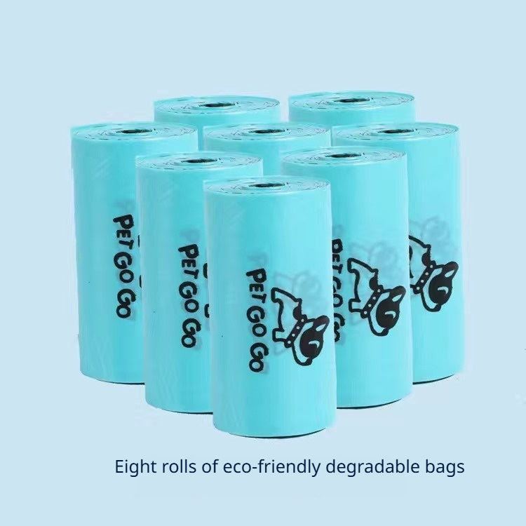 Recogedor de excrementos de perro portátil y ligero con dispensador de bolsas de basura incorporado, pala de ocho garras para recoger excrementos de mascotas, productos para mascotas