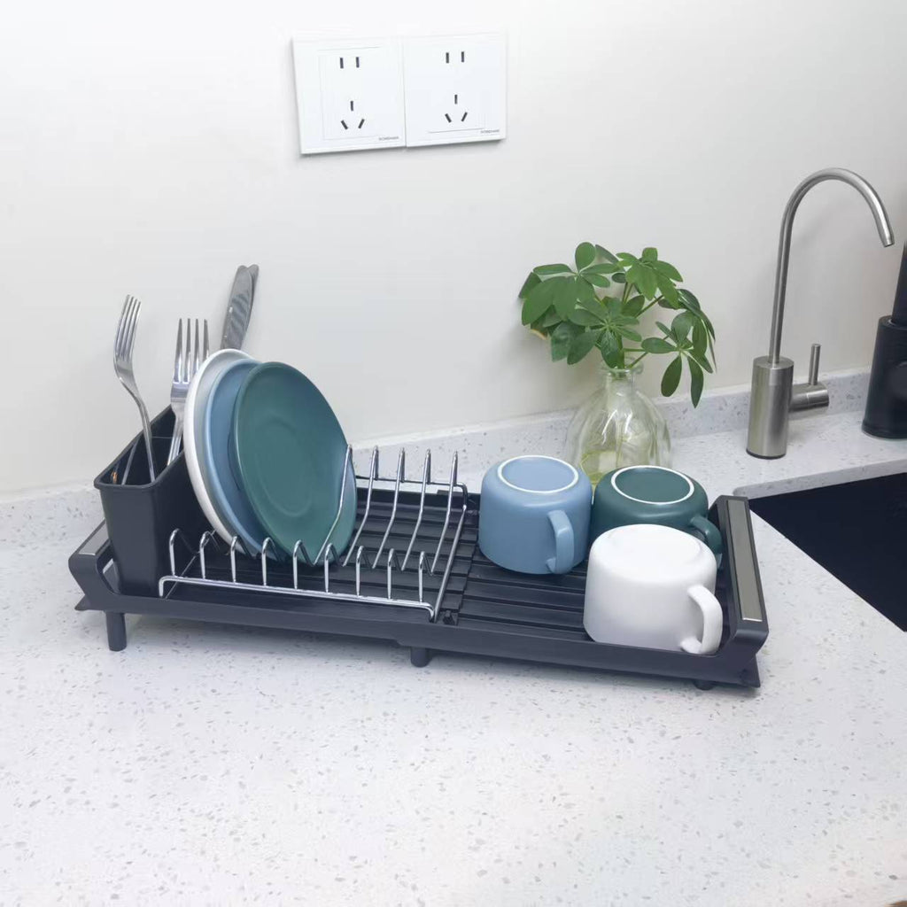 Kitchen Countertop Plastic Bowl And Chopstick Organizer