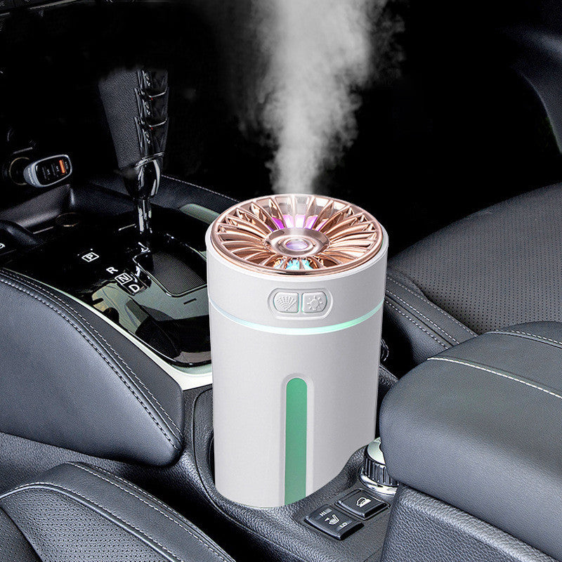Humidificador de aire inalámbrico con luces de colores, ultrasónico silencioso, difusor purificador USB, 800 mAh recargable, fabricante de niebla fría para coche