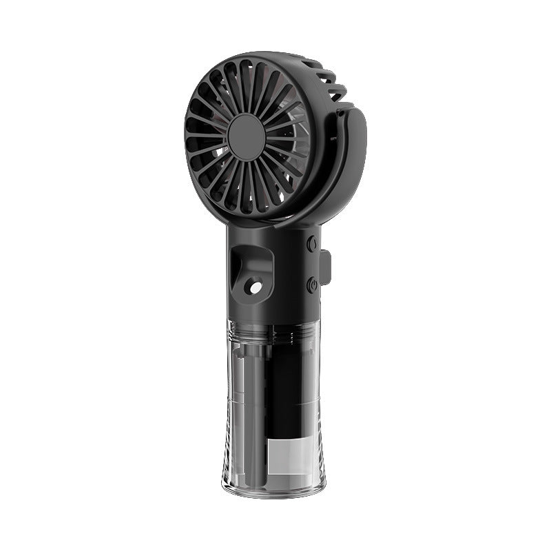 Ventilador de pulverización de mano portátil, 4 velocidades, ventilador de niebla pulverizadora de agua, artefacto de refrigeración de verano, carga USB, suministros de verano, mini ventilador para exteriores