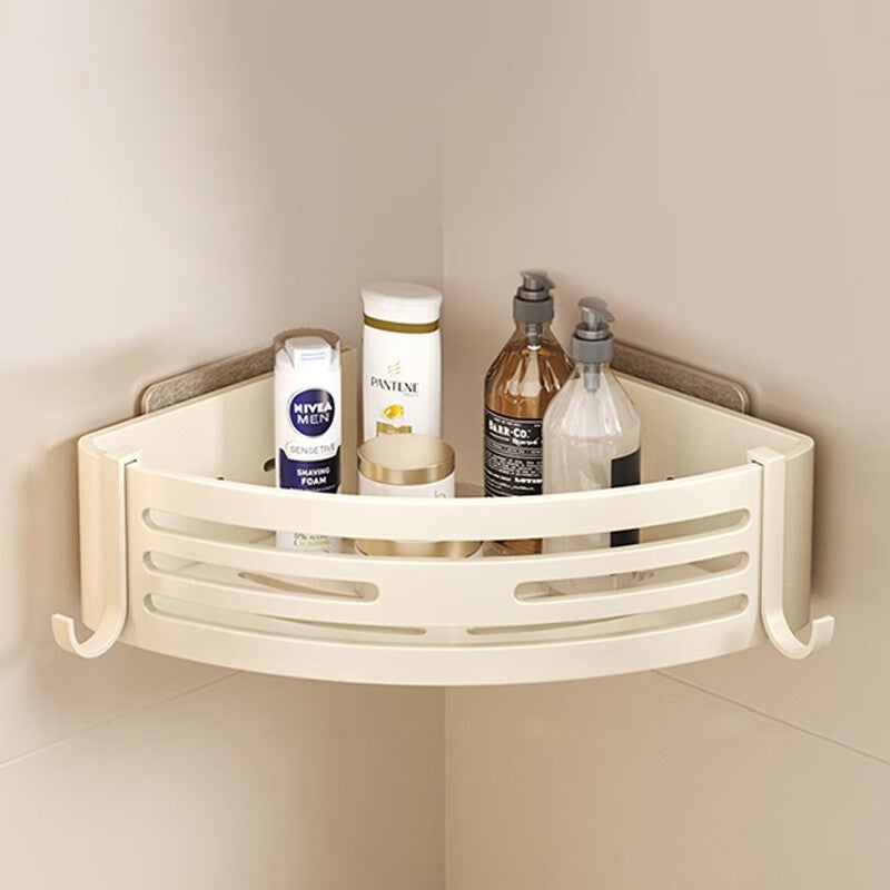 Estante triangular portátil elevado para almacenamiento de baño