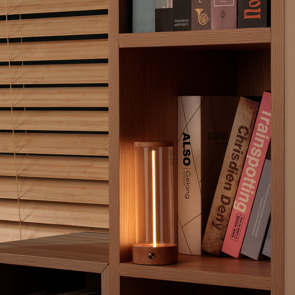 Lámpara de noche pequeña, ambiente cuántico, lámpara creativa de mesita de noche para dormitorio interior