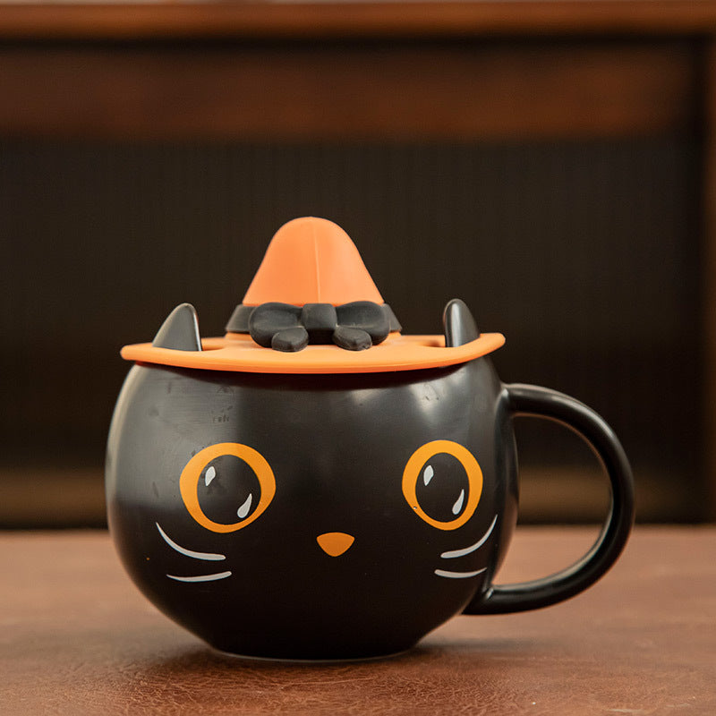 Taza de regalo para pareja con calabazas en forma de cuchara