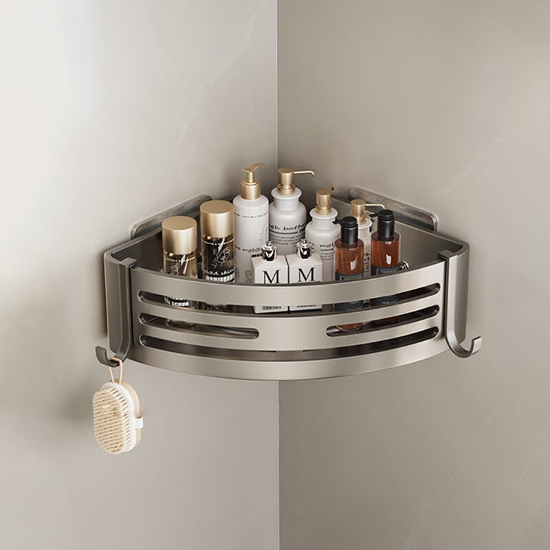 Estante triangular portátil elevado para almacenamiento de baño