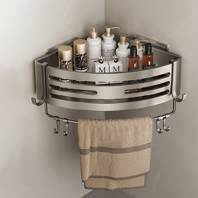 Estante triangular portátil elevado para almacenamiento de baño