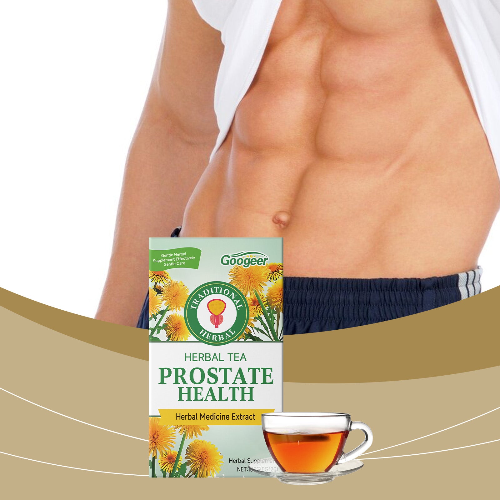 Té de hierbas para la salud de la próstata para el tratamiento corporal