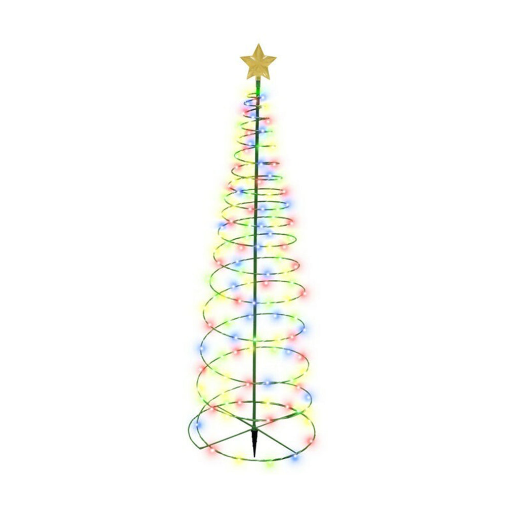 Decoración de árbol de Navidad, iluminación para patio exterior