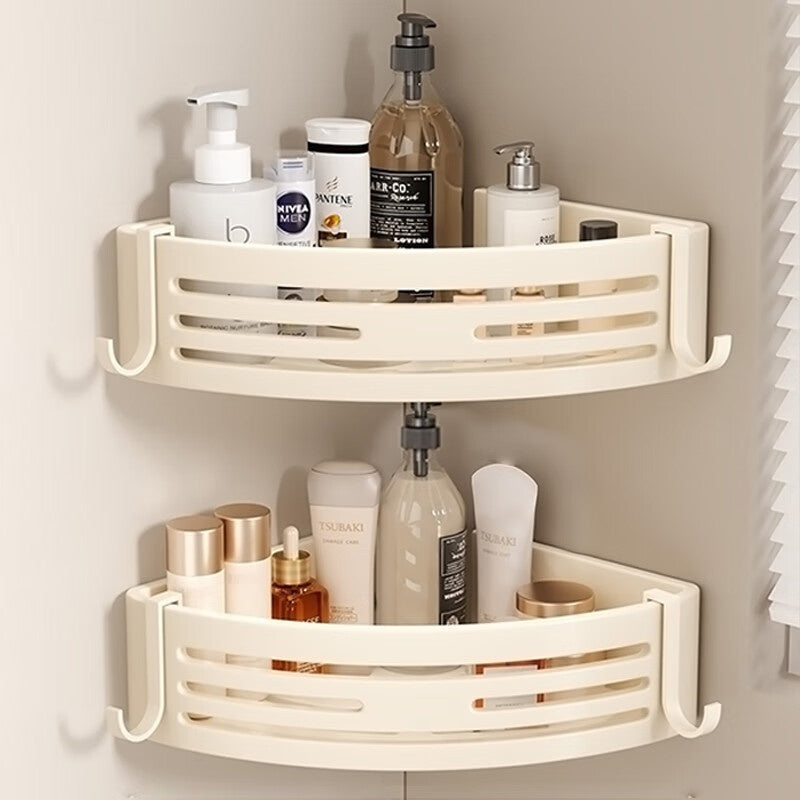 Estante triangular portátil elevado para almacenamiento de baño
