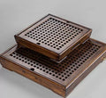 Bandeja de té de bambú Ningya mesa de té cuadrada