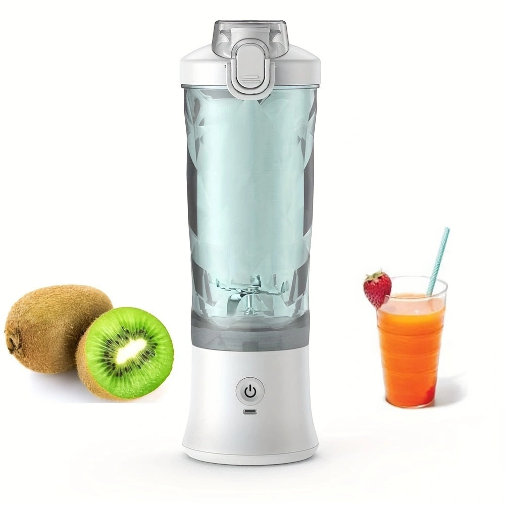 Batidora Portátil 600ML Exprimidor Eléctrico Mezclador de Frutas 4000mAh USB Recargable Batidora Personal Mini Batidora de Batidos de Colores