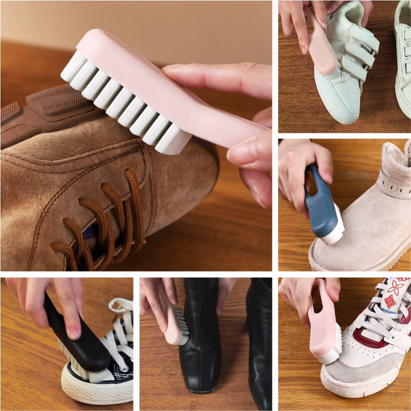 Cepillo para Zapatos de Gamuza y Goma para Limpiar y Lavar