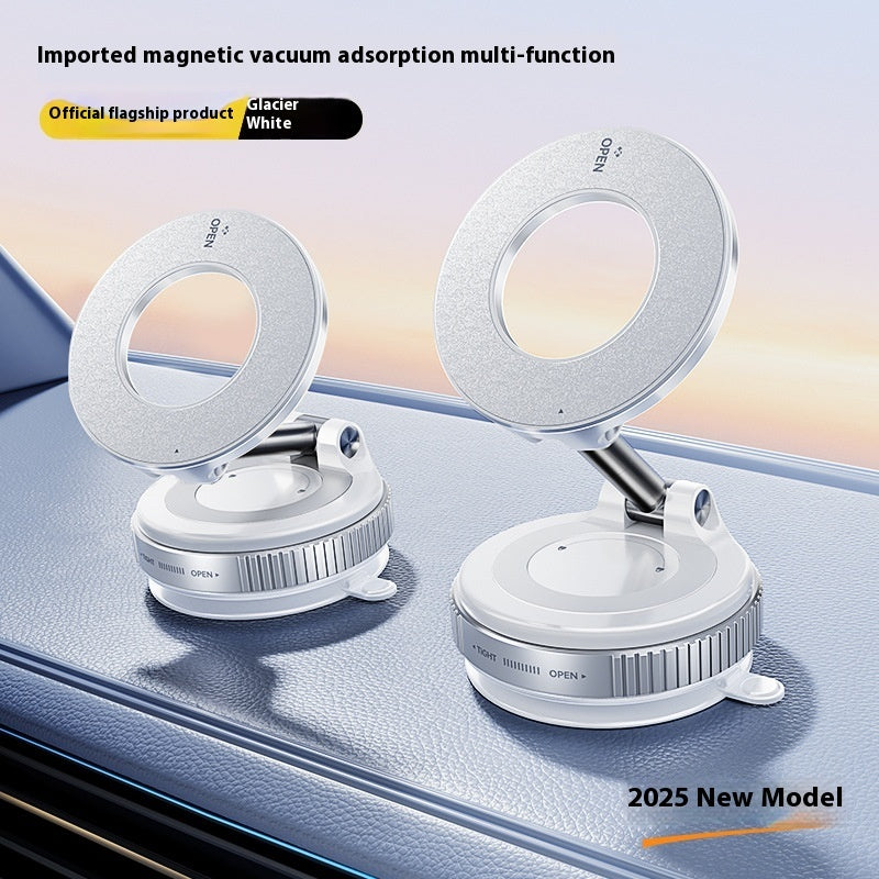 Soporte Magnético para Teléfono con Succión al Vacío Soporte Ajustable Plegable para Coche Soporte Magnético Antideslizante con Succión para Viajeros Ocupados