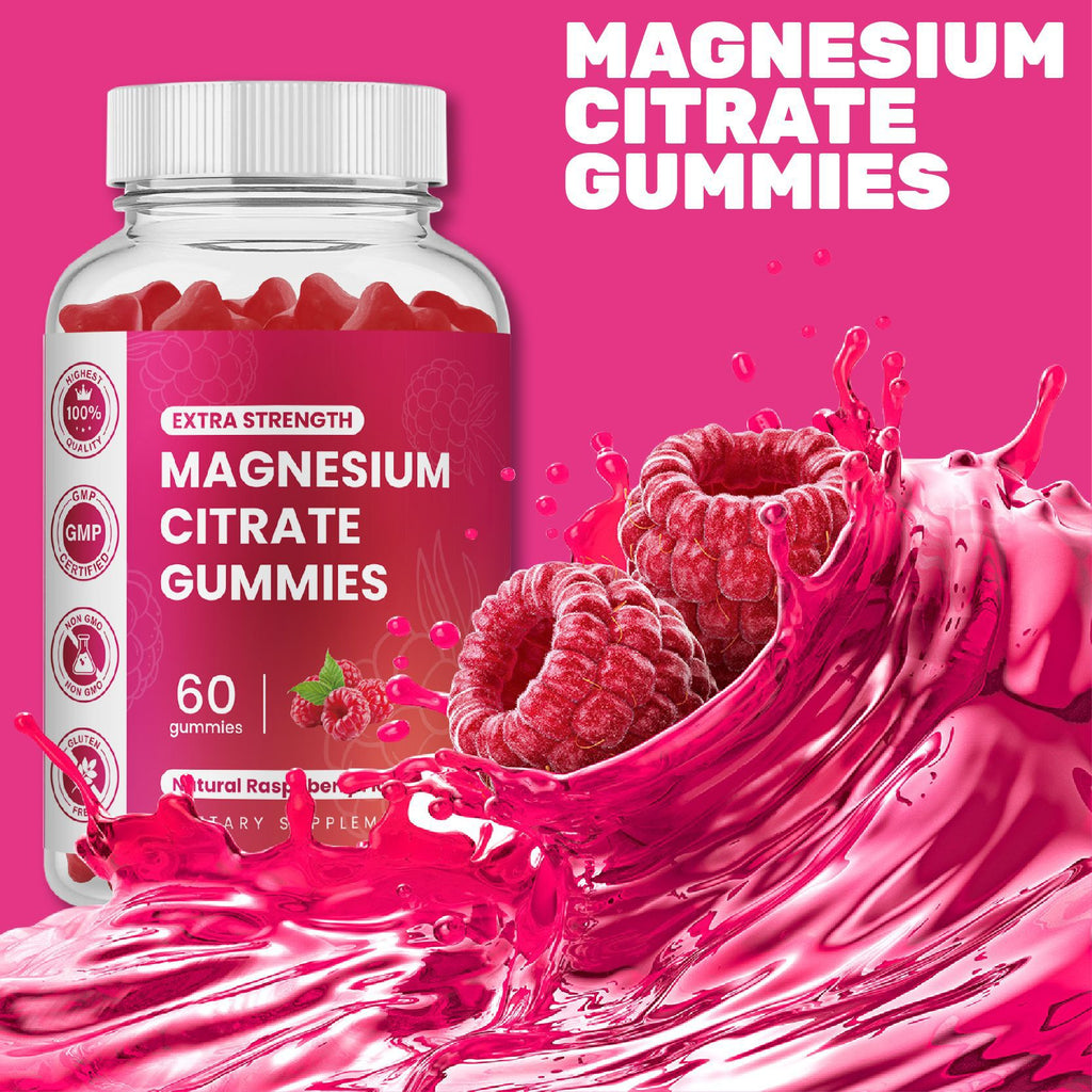 Golosina Blanda de Glicinato de Magnesio 60 Golosinas Nutricionales Dietéticas con Forma de Oso