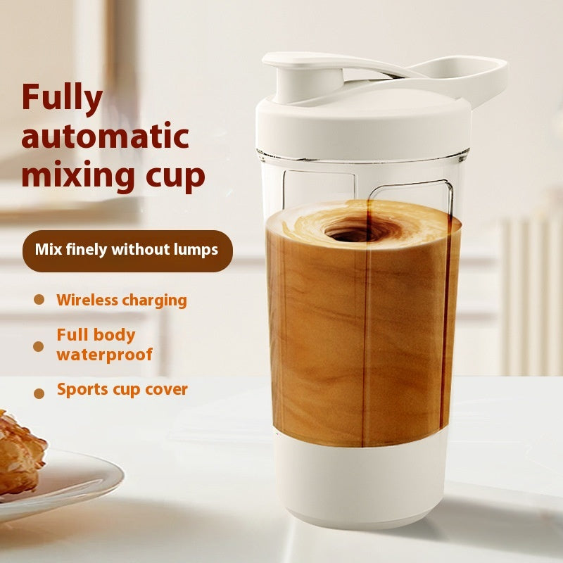Taza mezcladora eléctrica de proteína en polvo de 400 ml y 14 oz, agitador automático, mezclador, botella agitadora, batidora de café con leche, hervidor para gimnasio, 1200 mAh